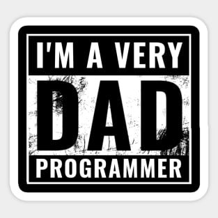 Dad Programmer Sticker